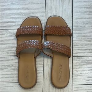 Madewell Brown Woven Leather Sandals